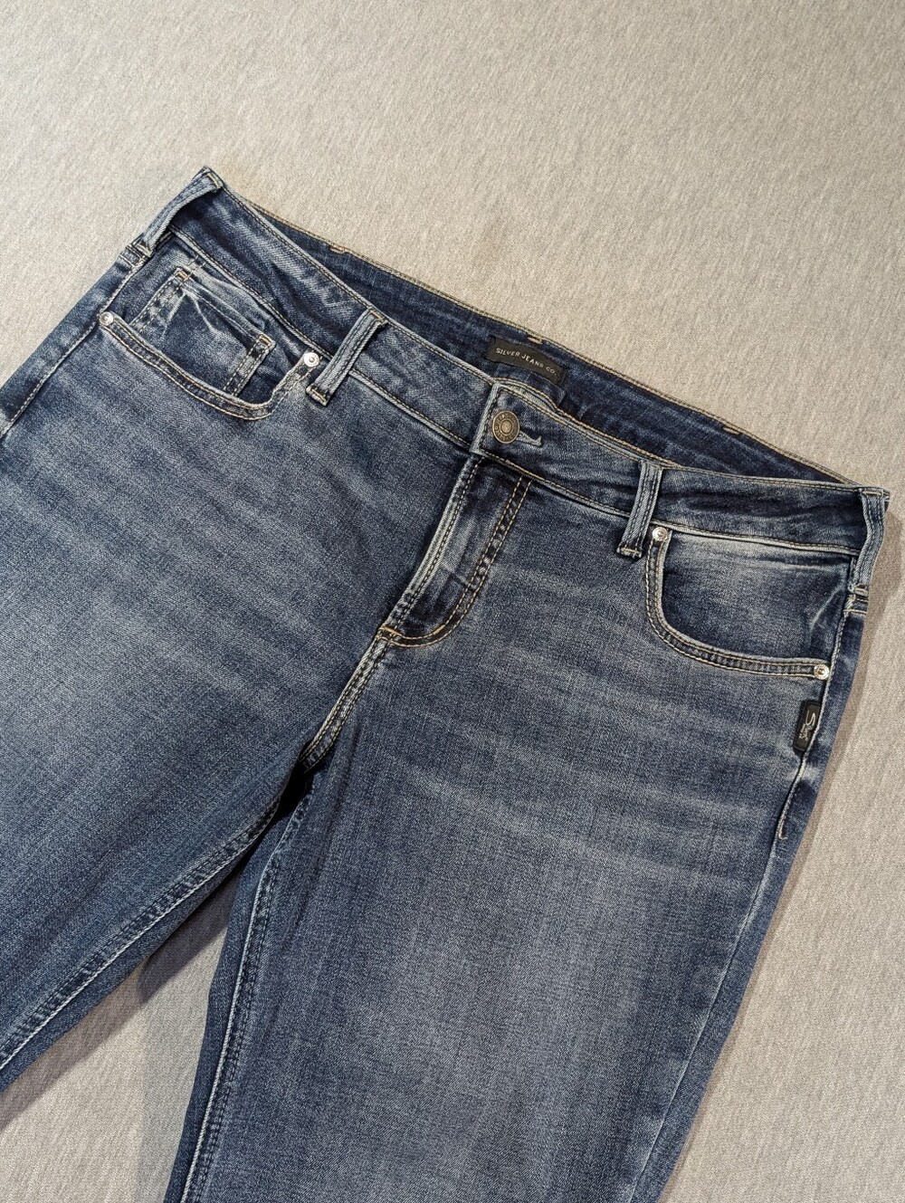 Silver Jeans Elyse Straight Women's 33 X 31 Blue